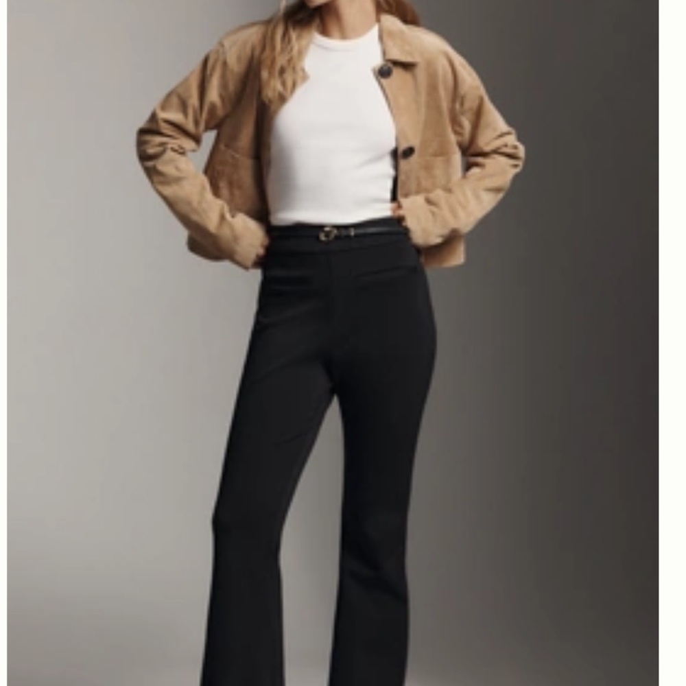 Anthropologie Black Flare Pants
